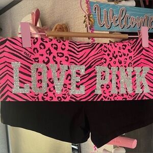 VS pink Fold Over Shorts
